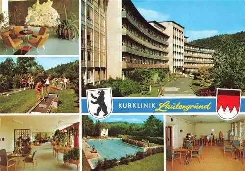 AK / Ansichtskarte 73985736 Schwabthal_Schwabtal_Bad_Staffelstein_Bayern Kurklinik Lautergrund Minigolf Freibad