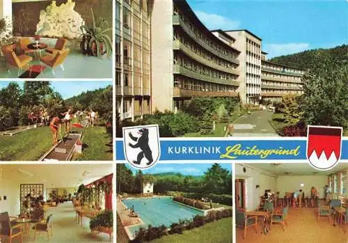 AK / Ansichtskarte  Schwabthal_Schwabtal_Bad_Staffelstein_Bayern Kurklinik Lautergrund Minigolf Freibad