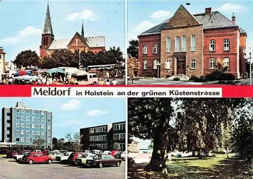 AK / Ansichtskarte  Meldorf Teilansichten Marktplatz Kirche