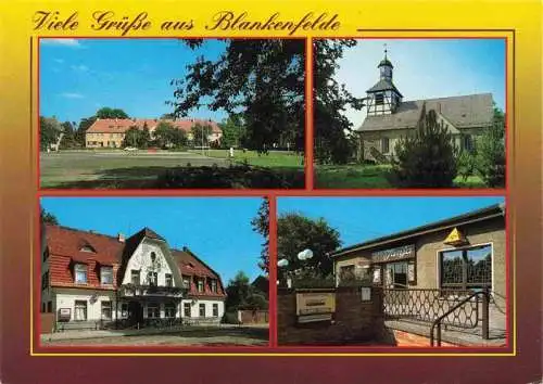 AK / Ansichtskarte  Blankenfelde-Mahlow Teilansicht Dorfkirche Gasthaus zur Eiche Café Tanja