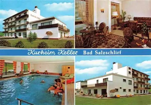 AK / Ansichtskarte 73985761 Bad_Salzschlirf Kurheim Keller Hallenbad