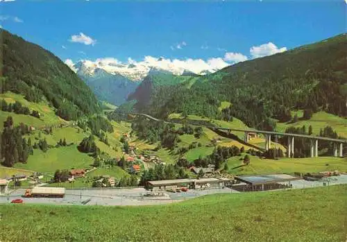 AK / Ansichtskarte 73985779 Gries_Brenner Panorama Autobahnbruecke Alpen