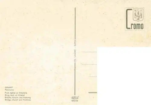 AK / Ansichtskarte  Dinant-sur_Meuse_Belgie Pont Eglise et Citadelle vue aérienne