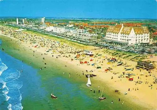 AK / Ansichtskarte 73985795 NOORDWIJK_aan_Zee_Nordwijk_aan_Zee_NL Kuestenpanorama Strand Hotels