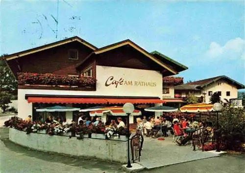 AK / Ansichtskarte  Inzell Café am Rathaus Terrasse