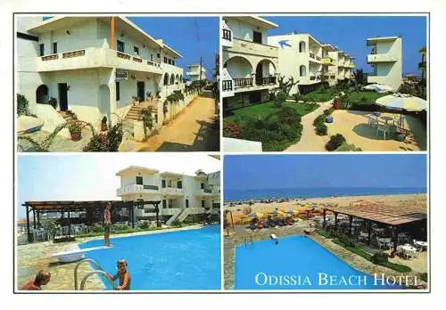 AK / Ansichtskarte 73985810 Rethymnon_Rethimnon_Crete_Greece Hotel Odissa Swimming Pool Strand