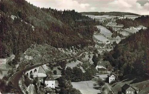 AK / Ansichtskarte 73985824 Lauenstein_Oberfranken_Ludwigsstadt_Bayern Panorama Sommerfrische Kupferhammer mit Blick auf Burg Lauenstein