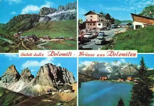 AK / Ansichtskarte 73985826 Sexten_Sesto_Suedtirol_IT Panorama Drei Zinnen Dolomiten Bergsee Berghotel