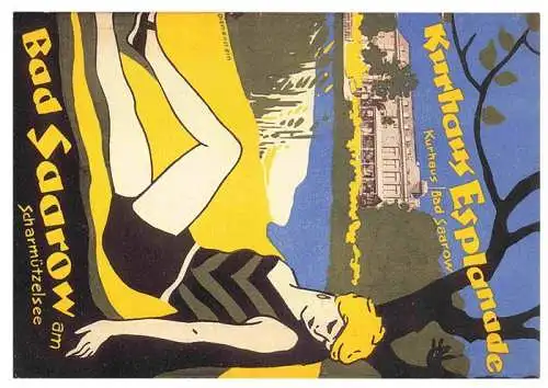 AK / Ansichtskarte 73985835 Bad_Saarow Kurhaus Esplanade Resort und Spa Titelbild eines Prospektes um 1928 Repro