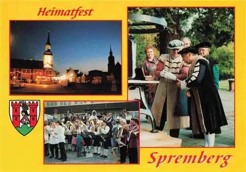 AK / Ansichtskarte  Spremberg_Niederlausitz_Grodk_Brandenburg Heimatfest Marktplatz Nachtaufnahme