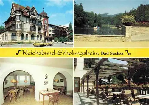 AK / Ansichtskarte  Bad_Sachsa_Harz Reichsbund-Erholungsheim am Kurpark Terrasse