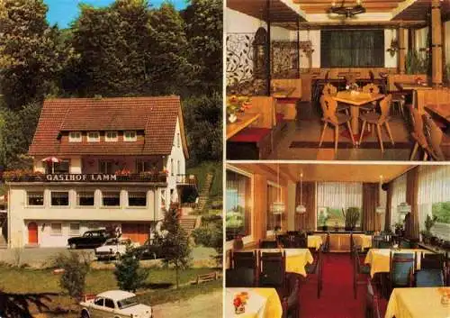 AK / Ansichtskarte  Schwarzenberg_Murgtal Gasthof Pension Lamm Gastraeume