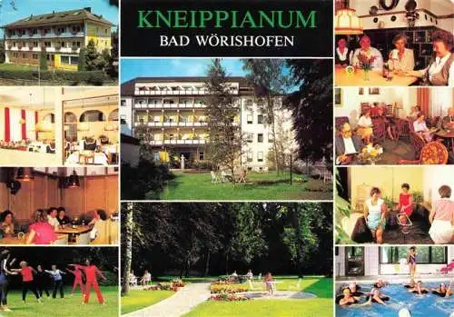 AK / Ansichtskarte  BAD_WoeRISHOFEN Kneippianum Gastraeume Park Hallenbad Wassertreten Gymnastik