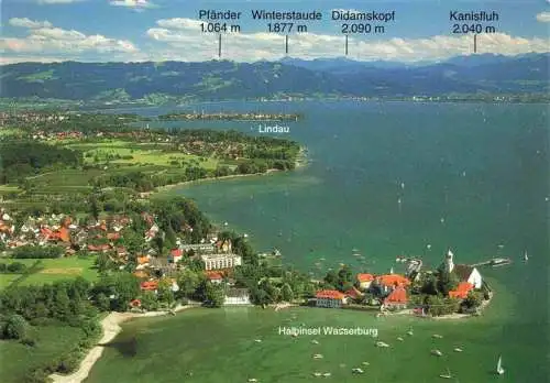 AK / Ansichtskarte  Wasserburg_Bodensee Fliegeraufnahme 