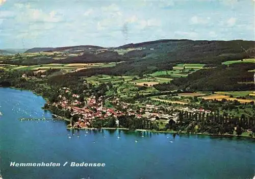 AK / Ansichtskarte  Hemmenhofen_Bodensee Fliegeraufnahme