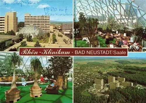 AK / Ansichtskarte 73986084 Bad_Neustadt_Saale Rhoen-Klinikum Luftaufnahme Naturpark Bayerische Rhoen