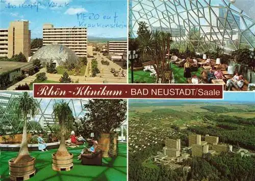 AK / Ansichtskarte  Bad_Neustadt_Saale Rhoen-Klinikum Luftaufnahme Naturpark Bayerische Rhoen