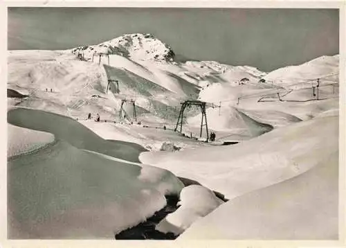AK / Ansichtskarte  AROSA_GR Carmenna-Skilift mit Weisshorn Panorama Skigebiet