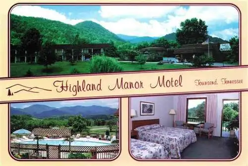 AK / Ansichtskarte 73986091 Townsend_Tennessee Highland Manor Motel Swimming Pool