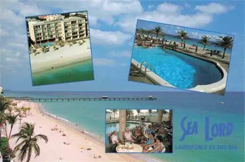 AK / Ansichtskarte  Fort_Lauderdale_Florida_USA Sea Lord Oceanfront Hotel Beach Swimming Pool