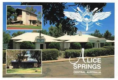 AK / Ansichtskarte  Alice_Springs_Australia Royal Flying Doctors Service of Australia RFDS Base Flynn Church Adelaide House