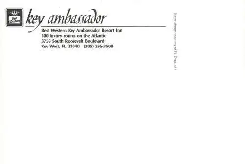 AK / Ansichtskarte  Key_West_Florida_USA Best Western Key Amassador Resort Inn