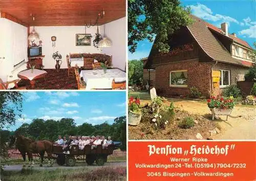 AK / Ansichtskarte 73986114 Volkwardingen Pension Heidehof Pferdewagen