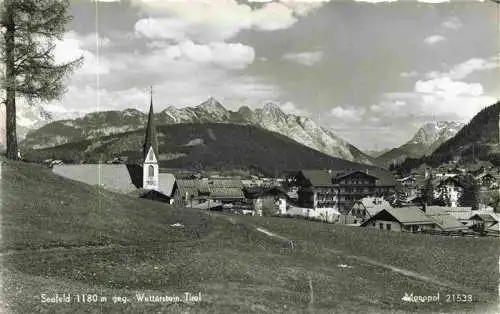 AK / Ansichtskarte 73986127 Seefeld_Tirol Panorama mit Wetterstein