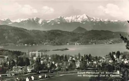 AK / Ansichtskarte  Poertschach_Woerthersee mit Mittagskogel