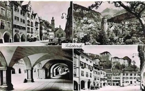 AK / Ansichtskarte  Feldkirch__Vorarlberg_AT Hauptstrasse Arkaden Schloss Marktplatz