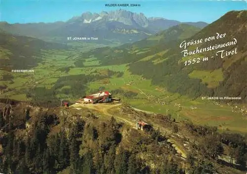 AK / Ansichtskarte  St_Jakob_Pillersee_Tirol_AT Alpengasthaus Buchensteinwand Blick gegen Kaisergebirge