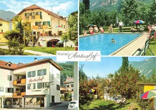 AK / Ansichtskarte 73986205 Ora_Auer_Suedtirol_IT Hotel Markushof Swimming Pool Garten