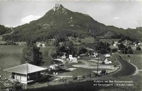 AK / Ansichtskarte 73986251 Fuschl_See_Salzkammergut_AT mit Campingplatz un Schober