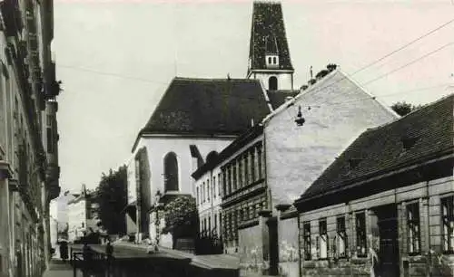 AK / Ansichtskarte  Wien_AT Strassenpartie mit Kirche