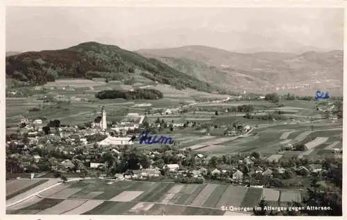 AK / Ansichtskarte  St_Georgen_Attergau_Traunviertel_AT Fliegeraufnahme