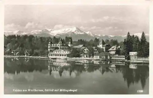 AK / Ansichtskarte  Velden__Woerthersee_AT Schloss mit Mittagskogel