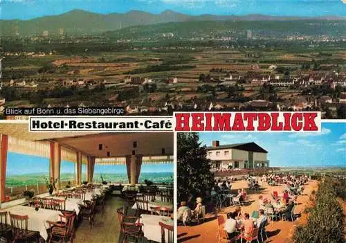 AK / Ansichtskarte  Roisdorf_Bornheim Panorama Hotel Restaurant Cafe Heimatblick Gastraum Freiterrasse