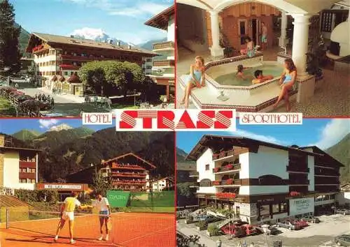 AK / Ansichtskarte 73986381 Mayrhofen_Zillertal_Tirol_AT Sporthotel Strass Wellness Tennisplatz