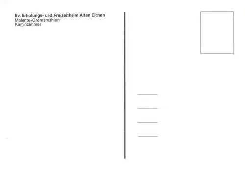 AK / Ansichtskarte  Malente-Gremsmuehlen Ev. Erholungs- und Freizeitheim Alten Eichen Kaminzimmer