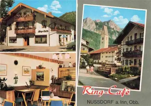 AK / Ansichtskarte 73986411 Nussdorf_Inn Ring-Café Blick zur Kirche