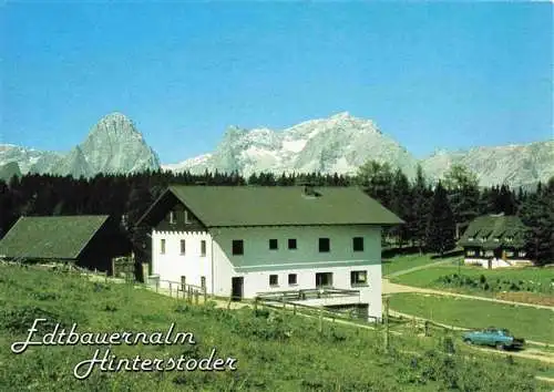 AK / Ansichtskarte  Hinterstoder_Oberoesterreich_AT Schutzhuette Edtbauernalm Alpen