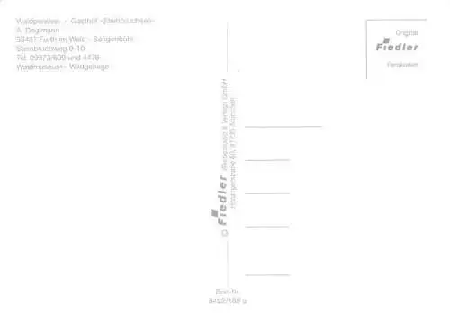 AK / Ansichtskarte  Furth_Wald Waldgasthof zum Steinbruchsee
