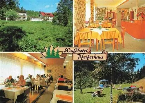 AK / Ansichtskarte 73986447 Warmensteinach Waldhotel Pfeiferhaus Gastraum Liegewiese