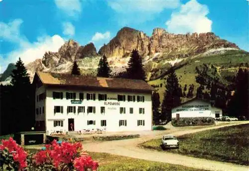 AK / Ansichtskarte 73986463 Carezza_Catinaccio_Trentino_IT Passo Costalunga Albergo Alpenrose Dolomiten