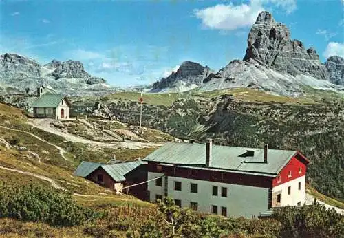 AK / Ansichtskarte  Monte_Piana_2324m_Dolomiti_IT Rifugio Maggiore Bosi Monte Piana Chiesetta Berghuette Bergkirche Dolomiten