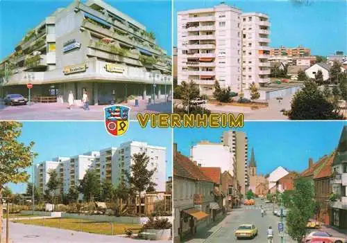 AK / Ansichtskarte 73986509 Viernheim Teilansichten Hochhaeuser Stadtzentrum