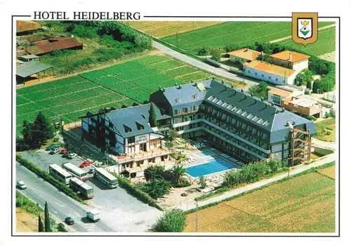 AK / Ansichtskarte  Santa_Susanna_Barcelona_ES Hotel Heidelberg Fliegeraufnahme