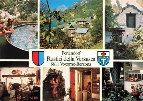 AK / Ansichtskarte  Vogorno_Locarno_TI Feriendorf Rustici della Verzasca Teilansichten