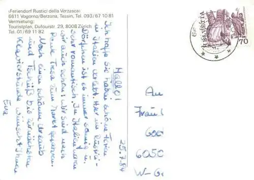 AK / Ansichtskarte  Vogorno_Locarno_TI Feriendorf Rustici della Verzasca Teilansichten