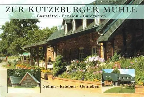 AK / Ansichtskarte 73986597 Gallinchen Zur Kutzeburger Muehle Gaststaette Pension Cafegarten